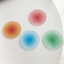 1 件创意杯垫，颜色渐变圆形亚克力隔热杯垫，摄影装饰道具，家居和厨房配件，家居装饰