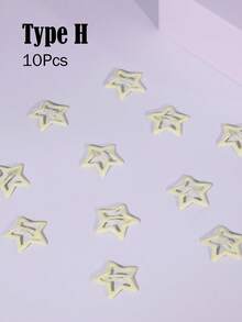 Multiple Color Combinations - 10/20/60/100pcs Colorful Oil Drop Shiny Star Hairpins, Adorable Versatile Summer Hair Clips Claw Clips Hair Slide Hair Barrettes - Multicolor - View 23