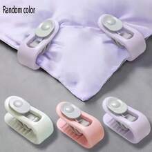 4/6/8/10/12/18pcs Bed Sheet Clip Fasteners, Invisible Home Use Bedding Corners Fixators, Plastic Blanket Clips, For Winter Anti-Scattering - Multicolor - View 2