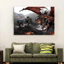 Framed DungeonsAnd Dragons Dragonborn Fighter Poster Decorative Painting Canvas Wall Art Living Room Posters Bedroom Painting - Framed - View 4