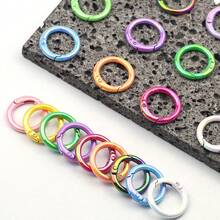 10pcs 25mm AB Color O-Shaped Spring Rings For DIY Keychain, Bag Clip, Hooks - Ab Color - View 4
