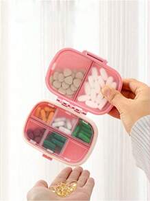 8-Compartment Pill Case, Portable Sealed Medicine Box, Mini Portable Pills Organizer Case, Waterproof And Moisture-Proof Travel Medicine Storage Box Small Pill Box With Separate Layers, Pocket Pill Box, Dispenser For Purse Vitamin Fish Oil Compartments Container Medicine Box, Medicine Organizer, Suitable For Outdoor Camping, Hiking, Fishing, Moisture-Proof, Mountaineering, And Travel