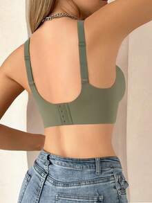 3Pcs Women's Solid Color Wireless Lingerie Bra For Summer Casual-Comfy With Lift Support - Multicolor - View 5