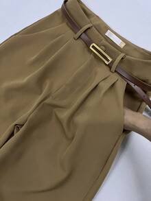 Women Two-Piece Outfits - Khaki - View 6