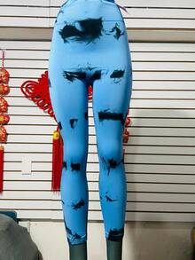LEGGINS DEPORTIVOS PARA DAMA - Azul - Ver 3