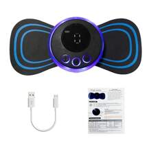 Masajeador de cuello EMS electrónico, estimulador muscular eléctrico, parche de masaje cervical, dispositivo de masaje corporal portátil de pulso de corriente
