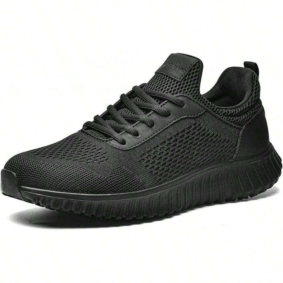 Men's Non Slip Work Shoes Walking Black & Lightweight Food Service Chef Kitchen Restaurant Resistant Sneakers