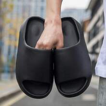 2026 New Comfortable Coconut Slippers, Non-Slip Thick Sole Slides, Suitable For Men And Women, Wear Indoors And Outdoors, Comfortable For All Seasons - Black - View 6