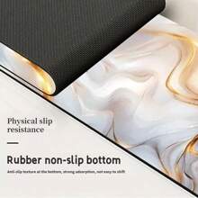 1 Stück Badematte mit Marmorprint, saugfähig und schnelltrocknend, wasserdicht und rutschfest für Badezimmer, Küche, Büro, Gewerbe, Bauernhof, Zuhause, dekorative Abtropfmatte für Wasserhähne