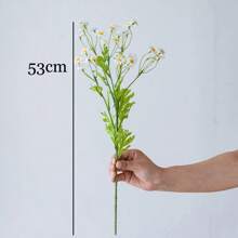 1PC/6pcs Realistic Daisy Artificial Flowers - Lifelike Chamomile Bouquet For Wedding/Home Decor, Mother's Day Gift & Party Arrangements