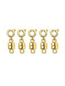 豪华磁性项链扣 - 方便的链条延长器和转换器，用于珠宝制作，可调节的连接器，用于项链和手链设计 - 彩色 - 查看 11