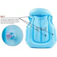 Chaleco Salvavidas Inflable Infantil - Azul - Ver 5