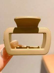 4 stuks vierkante plastic haarspelden voor vrouwen in zwart/bruin/groen/roze, modieus en veelzijdig, elegante haaraccessoires geschikt voor dagelijks gebruik zoals het wassen van het gezicht, baden, stylen van het haar, make-up en combineren met kledingaccessoires