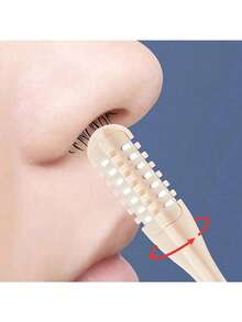 4件/2件/1件装鼻毛修剪器，鼻毛去除工具，鼻毛剃刀，鼻毛钳，鼻毛刀，鼻毛刮刀，二合一耳垢清洁器，清洁镊子，鼻毛去除工具，便携式手动360°旋转耳毛修剪器，男女通用