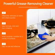 Jakehoe Degreaser Cleaner Kitchen Stove Range Hood Degreaser Clean Bright Multi-Effect Cleaner