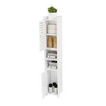 Bathroom Vanity Unit, Storage Unit, Bathroom Furniture, Multi-Purpose Storage For Living Room, Kitchen, Dining Room, White - White - View 5