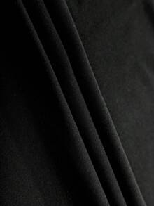 2 peças/Conjunto Shorts Casuais, Camiseta Curta de Gola Redonda e Calça Cargo Minimalista, Conjunto de Malha Verão Feminino 180G, Conjunto Casual