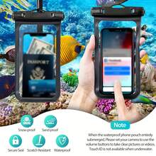 1pc Waterproof Phone Pouch, Fits 15 14 13 12 11 Pro Max & Models Under 7 Inches - Multicolor - View 6