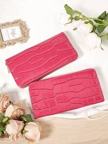 Fashion Black Purse Women's Long Wallet With Multi Functional Card Holder For Credit Cards Cash And Coins Featuring Zipper Pocket Travel Essentials And Travel Bag For Women Ideal Gift For Mother Wife Girlfriend Teacher Or Anniversary Stylish Stone Pattern For Office Commute Travel Or Daily Use Premium Leather Wallet For Women Bags And Purse Accessories