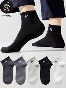 5prs Men's Thin, Breathable Low Cut Socks, Suitable For Spring & Autumn - Multicolor - View 6