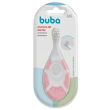 Escova Dental de Treinamento Buba Primeiros Dentinhos - Rosa Bebê - Visão 1