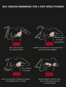 1pc Drawstring Chest Tape, Gathers & Lifts Bust, Seamless & Invisible Silicone Bra Pasties For Backless, Strapless Dresses, Party & Formal Wear - Khaki - View 6