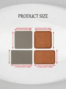 1 pieza Parche personalizado con adhesivo termofusible, pegatina de tela con contenido personalizado, parche rectangular para pantalones vaqueros, parche cuadrado para pantalones vaqueros, parche gris para pantalones vaqueros, parche marrón para pantalones vaqueros, parche marrón, parches personalizados en blanco con grabado láser, pegatina de tela rectangular para reparación de ropa y suministros de costura, parches personalizados especialmente para pantalones vaqueros