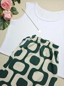 Plus size G1 conjuntos Cropped Simples básico+Short Curto estampados e lisos