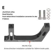 Road Bike Direct Mount Disc Brake Adapter, 140mm Caliper Conversion For 160mm Front & Rear Mount - Black - View 11