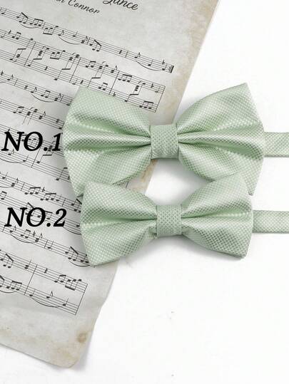 ZLQ&GOU 1 قطعة/2 مقاس ربطة عنق بشكل فراشة باللون الأخضر الحكيم، إكسسوار طوق للزفاف، مناسب للبدلة الرسمية والأعمال، التخرج، الحفلات