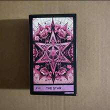 Pink Gothic Theme 10.3*6cm Tarot Card Set, 78pc English Edition, Paper Materials, Divination And Prediction, Spiritual Journey And Destiny Exploration, With Art Gothic Style, Suitable For 14 Years Old+, The Best Choice For Party Party Games And Holiday Gifts