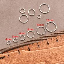 30pcs 18K Gold Plated Jump Rings 4/5/6/8/10/12mm Twisted Open Jump Rings Golden O Rings Brass Round Open Rings Connectors For DIY Earring Bracelet Necklace Jewelry Making - Multicolor - View 20