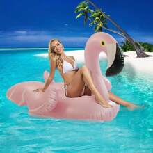 1pc New Flamingo Inflatable Pool Floating Ring, Large Size Inflatable Toys For Adult Summer Swimming Pool Party Decor