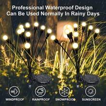 Solar Garden Firefly Light Starburst Decorative Wind Blown Light Solar Light Outdoor Decorative Light For Yard Drawer Passage Decoration, Solar Lights Outdoor