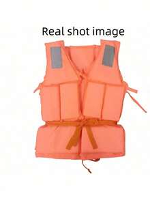 1pc High Buoyancy Life Jacket Vest, Extra Large Buoyancy Oxford Cloth Fishing Boat Adult Foam Life Vest - Multicolor - View 2