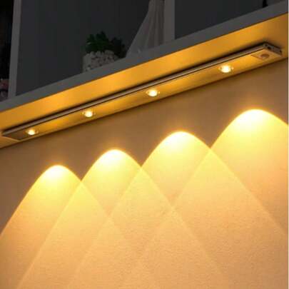 Smart Ultra-Slim Cat Eye Lamp, Motion Sensor LED Light, Rechargeable Self-Adhesive Cabinet, Wardrobe, Cupboard Light Strips