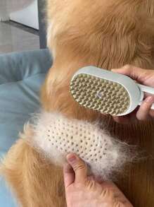 1 Pieza Peine vaporizador y masaje para mascotas, limpiador de pelo flotante para gatos y perros, sin necesidad de bañar, peine vaporizador de masaje sin enjuague, cepillo de un solo toque, carga USB, adecuado para gatos y perros, herramientas de cuidado diario, herramientas portátiles de acicalado de pelaje