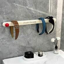 1pc-2pcs No-Drill Wall Mounted Towel Rack, Towel Bar, Bathroom Storage Shelf, Towel And Towel Holder, Dry & Wet Towel Storage Rack, Bathroom Accessory Hooks, Suitable For Bathroom Storage And Towel Hanging