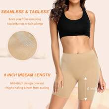 Werena Women Slip Shorts For Under Dresses Smooth Anti Chafing Underwear Seamless Safety Under Shorts