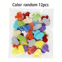 12 piezas de bridas de nailon reutilizables en colores surtidos, con función de escritura, etiquetas de cable suaves, sin necesidad de batería, lo que facilita la organización e identificación de cables