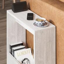 Side Table With Magazine Rack For Living Room And Office - Many Colour Options - Side/End Table - 55 X 20 X 60cm (Ancient White) - Ancient White - View 4