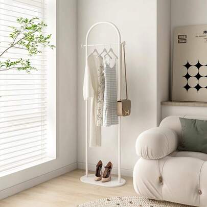 1 st Nordic Style Stående Klädhängare, Hem Sovrum Ins Viral plaggställ, Minimalistisk Modern Lyx Klädhängare