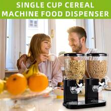 3 pezzi Dispenser per la stagione di laurea: grande capacità, facile da usare, set dispenser per cereali 3 in 1 - contenitori sigillati per cereali, riso e avena con misurazione precisa, perfetto per organizzatori per colazione e spuntino in cucina