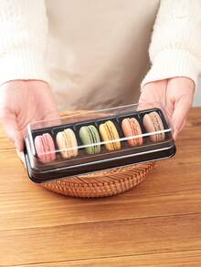 10/15pcs, Mini Container Cake Gift Tray, Macaron Packaging Box, Wedding Decoration, Wedding Gift Box, Party Baking Supplies - Multicolor - View 8