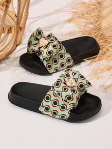 1 Pair Girls Comfortable Fashion Casual Lightweight Home Slippers, Suitable For Summer - Multicolor - View 5