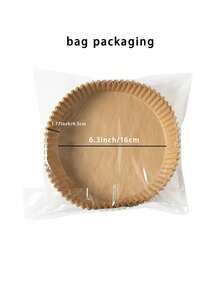 100pcs Air Fryer Paper, Parchment Paper For Baking, Non-Stick Steamer Mat For Cooking, Disposable Physical Paper - Multicolor - View 12