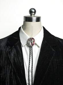 Wilder Westen BOLO Herren Bolo Krawatte - Pferdekopf handgefertigt einzigartiger Western Cowboy Leder Krawatte Herren und Damen Bekleidungszubehör Ein Stück