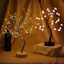 1 件 19.6 英寸樱花盆景树灯，36/108 LED 仙女灯，电池和 USB 供电两用，台灯，装饰灯，现代家居装饰，生日礼物（粉色） - 黃色 - 查看 10