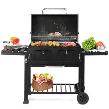 Heavy-Duty Oversize Charcoal Gril Garden Outdoor Liftable BBQ Picnics