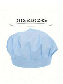 1pc Adjustable Elastic Chef Hat, Unisex Cooking Cap, Oil-Proof Work Hat, Dust-Proof Hair Cover, Suitable For Restaurant, Factory, Kitchen, Cooking, Hair Protection, Workshop, Food Service, Mother's Day Gift - Multicolor - View 7